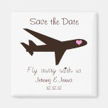 Save the Date: Airplane Refrigerator Magnets