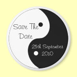 Save The Date Announcement Magnet Yin Yang