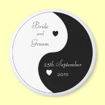 Save The Date Announcement Magnet Yin Yang