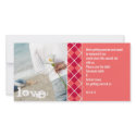 Save the Date Argyle Invitation photocard
