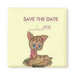 SAVE THE DATE baby girl Magnet