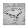 Save the Date Beach Heart Refrigerator Magnets
