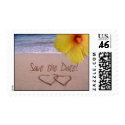 Save the date Beach Postage postage