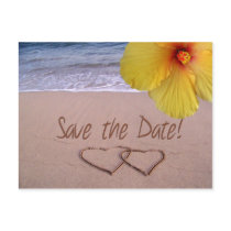 Save the Date Beach Postcard postcards