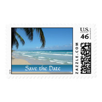 Save the Date Beach Wedding Postage Stamp