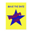 Save The Date Birthday Boy Funny Postcard postcard
