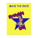 Save The Date Birthday Girl Funny Postcard postcard