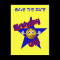 Save The Date Birthday Girl Funny Postcard