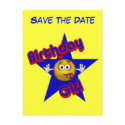 Save The Date Birthday Girl Funny Postcard