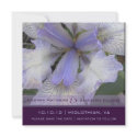 Save the Date Blue Iris 5x5 invitations by elizdesigns Save the Date Blue Iris 5x5 invitations