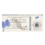 Save the Date Boarding Pass to Mexico invitations