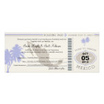 Save the Date Boarding Pass to Mexico invitations
