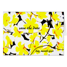 save the date bouquet card