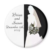 Save the Date Bridal Shower Magnet