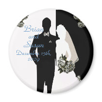 Save the Date Bridal Shower Magnet