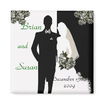 Save the Date Bridal Shower Magnet