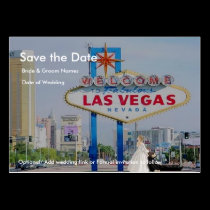 Save the Date, Bride drags Groom LV Chubby  Cards profile cards
