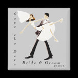 Save the Date Bride & Groom Magnet magnets