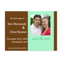 Save the date brown postcards by Marilynm27 Save the date brown postcards