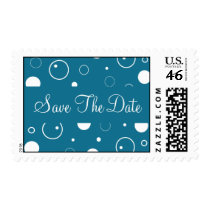 Save The Date Bubbles Postage postage