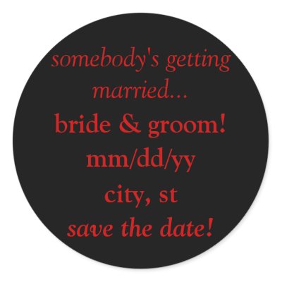 save the date calendar stickers (wedding)