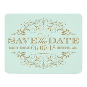 Save the Date Card | Antique Flourish 4.25