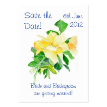 'Save the Date' Card, Dreaming Spires Roses Business Cards