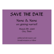 SAVE THE DATE card - initials on back business cards by rubymonkey SAVE THE DATE card - initials on back business cards