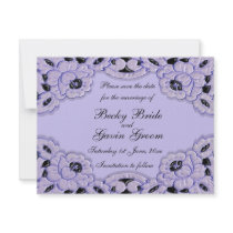 Save the Date Card Lilac Lane Wedding Set Personalized Invite