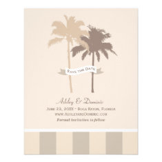 Save the Date Card | Palm Trees