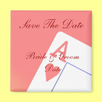 Save the Date Casino Las Vegas Wedding Magnets magnets