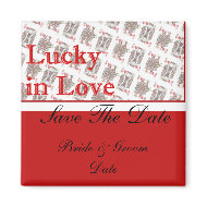 Save the Date Casino Las Vegas Wedding Magnets magnet
