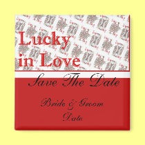Save the Date Casino Las Vegas Wedding Magnets