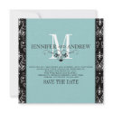 Save the Date Chandelier Tiffany Announcement invitation