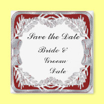 Save the Date Christmas Holiday Wedding Magnets magnets