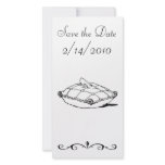 Save the Date Cinderella Slipper Fairytale Art Photo Greeting Card