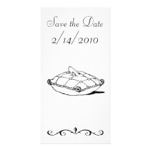 Save the Date Cinderella Slipper Fairytale Art Photo Greeting Card