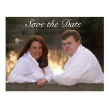 Save the Date color pic Postcard