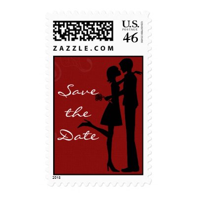 Save the Date Couple Stamp