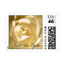 Save the Date Cream Rose Small Stamp