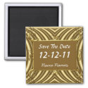 Save the Date Create Your Own Gold Magnet