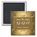 Save the Date Create Your Own Gold Magnet