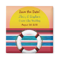 Save the Date Cruise Wedding Magnet magnet