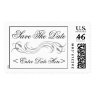 Save The Date Custom Date Wedding Postage Stamp stamp