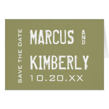 Save The Date Custom Engagement Note Cards (Mod)