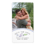 Save the Date Custom Photo Wine Label