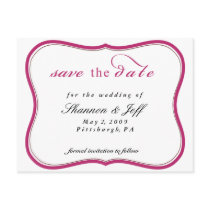 Save The Date, Customizable Post Card