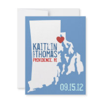 Save the Date - Customizable - Rhode Island Custom Invitation