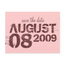 save the date - customize postcards