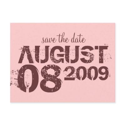 save the date - customize postcards